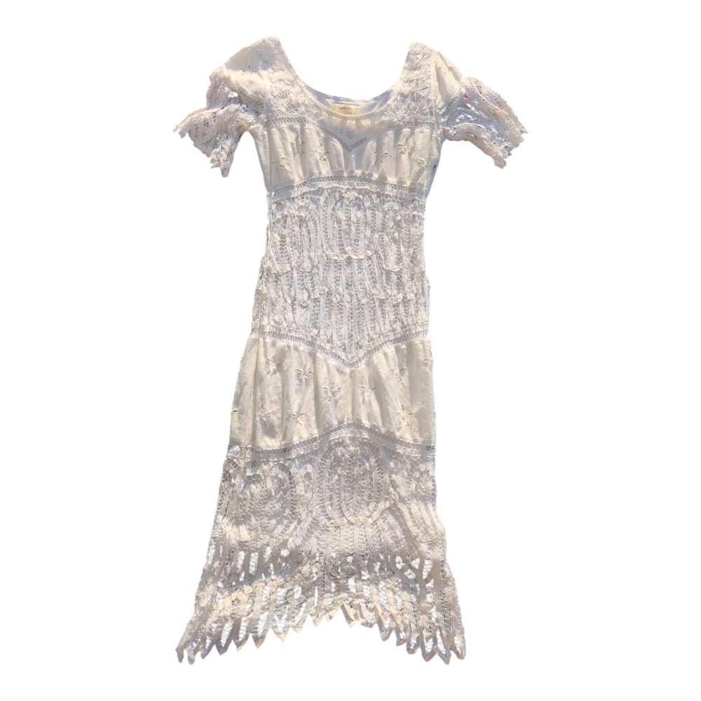 Kroshetta By Papillon Crochet/Linen Dress